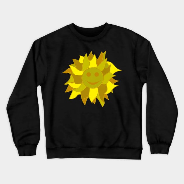 Happy Sunshine Crewneck Sweatshirt by razorcitywriter